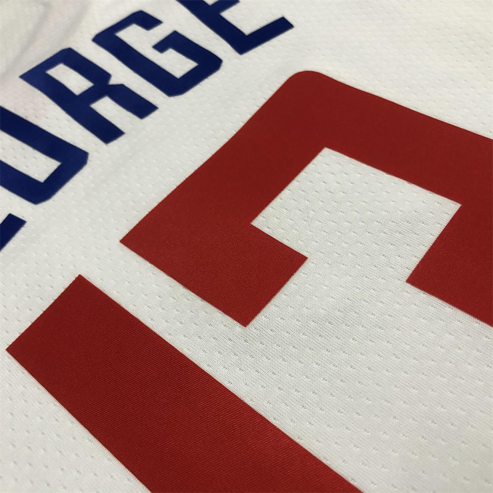NBA Los Angeles Clippers V-Neck White 75th Anniversary Jersey GEORGE#13 S-XXL