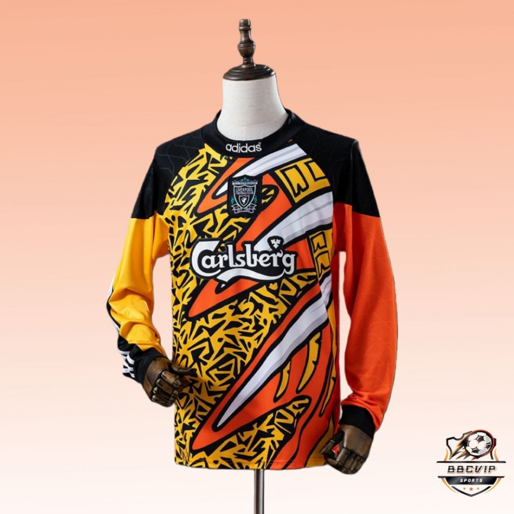 Retro Liverpool 1995/96 Goalkeeper jersey Long Sleeve Fan Version