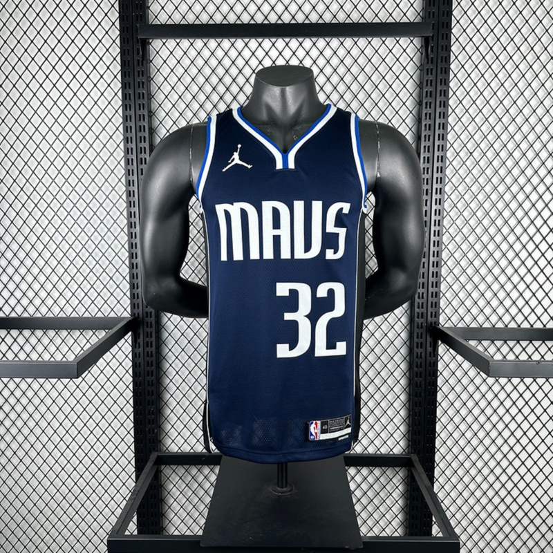 NBA Dallas Mavericks V-Neck Royal Blue Jersey FLAGG#32 S-XXL