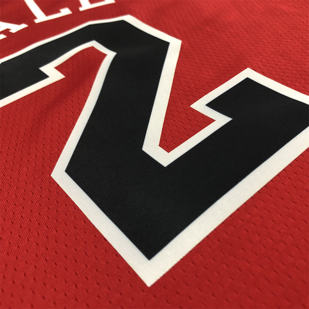 NBA Chicago Bulls Round neck Red Jersey BALL#2 S-XXL