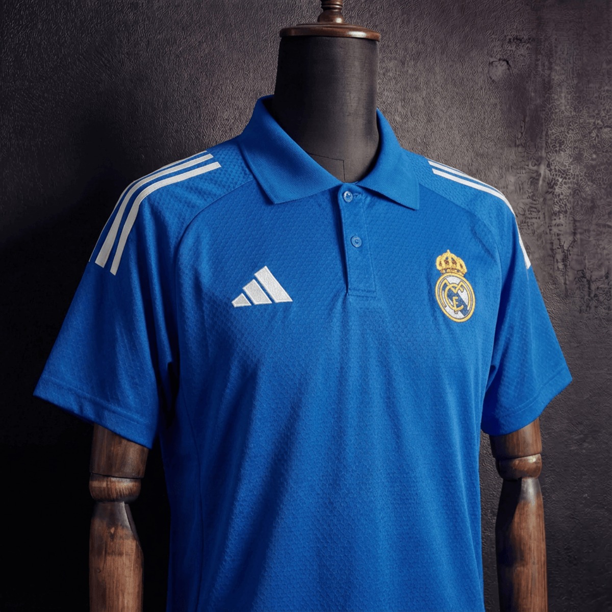 2025/26 Real Madrid Training Blue Polo Fan version