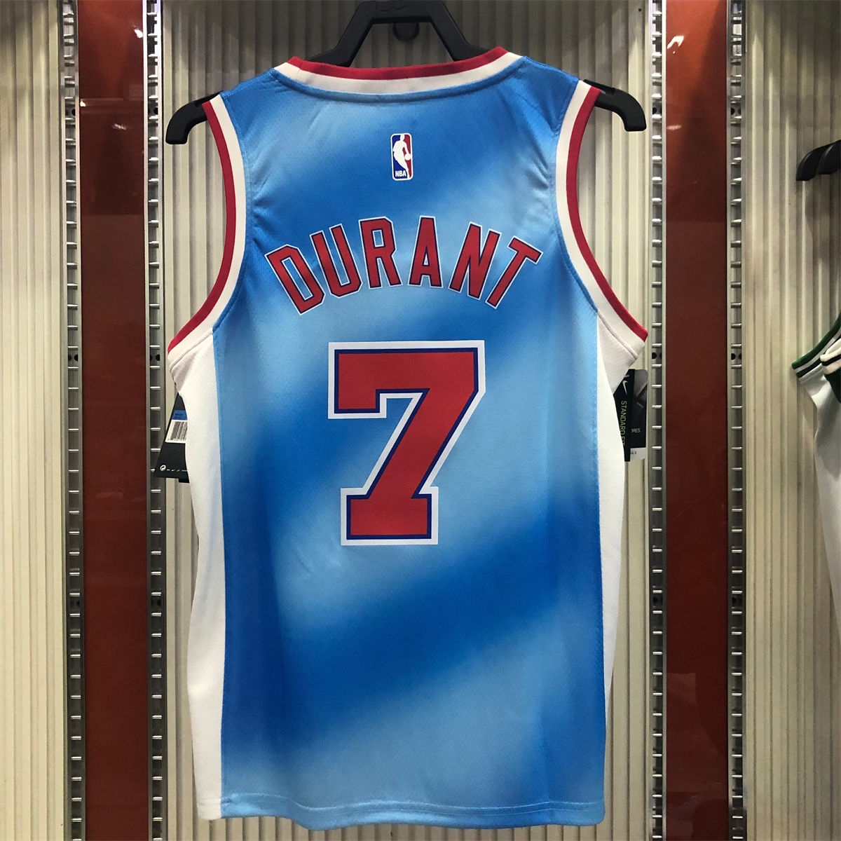 NBA Brooklyn Nets Round neck Blue Jersey DURANT#7 S-XXL