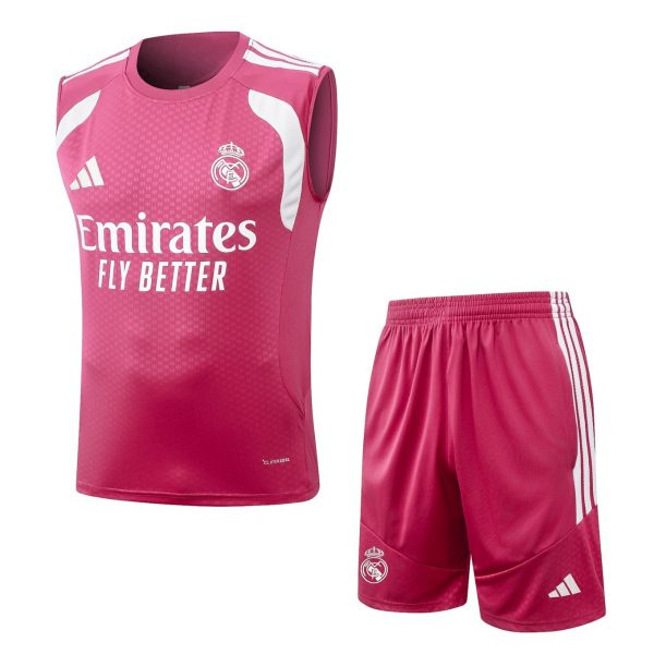 2026 Real Madrid Pink Training Set Shirt and Shorts