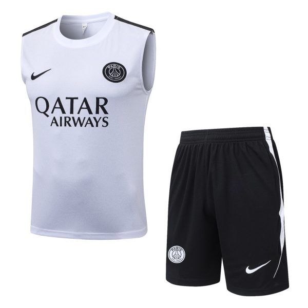 2026 PSG White Training Set Shirt and Shorts