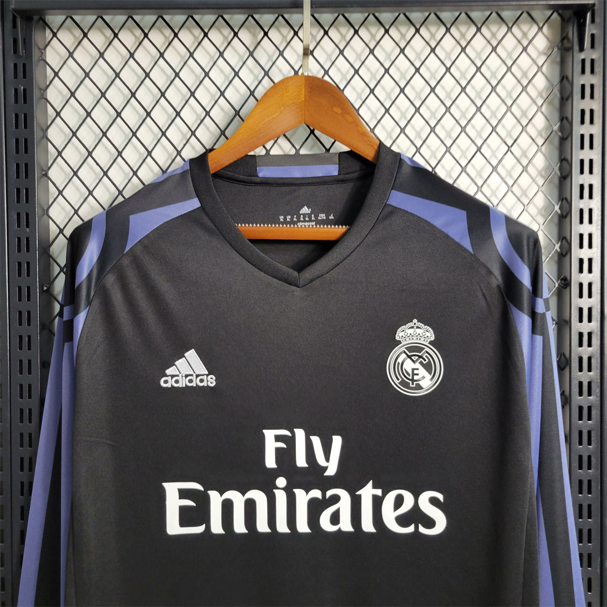Retro Real Madrid  15/16 Long sleeve Third away  jersey Fan Version