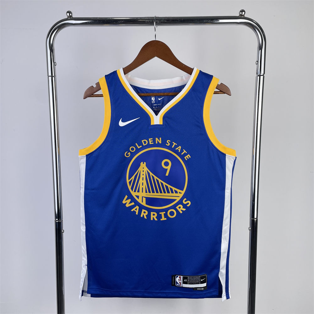NBA Golden State Warriors 2023 V-Neck Blue Jersey IGUODALA#9 S-XXL