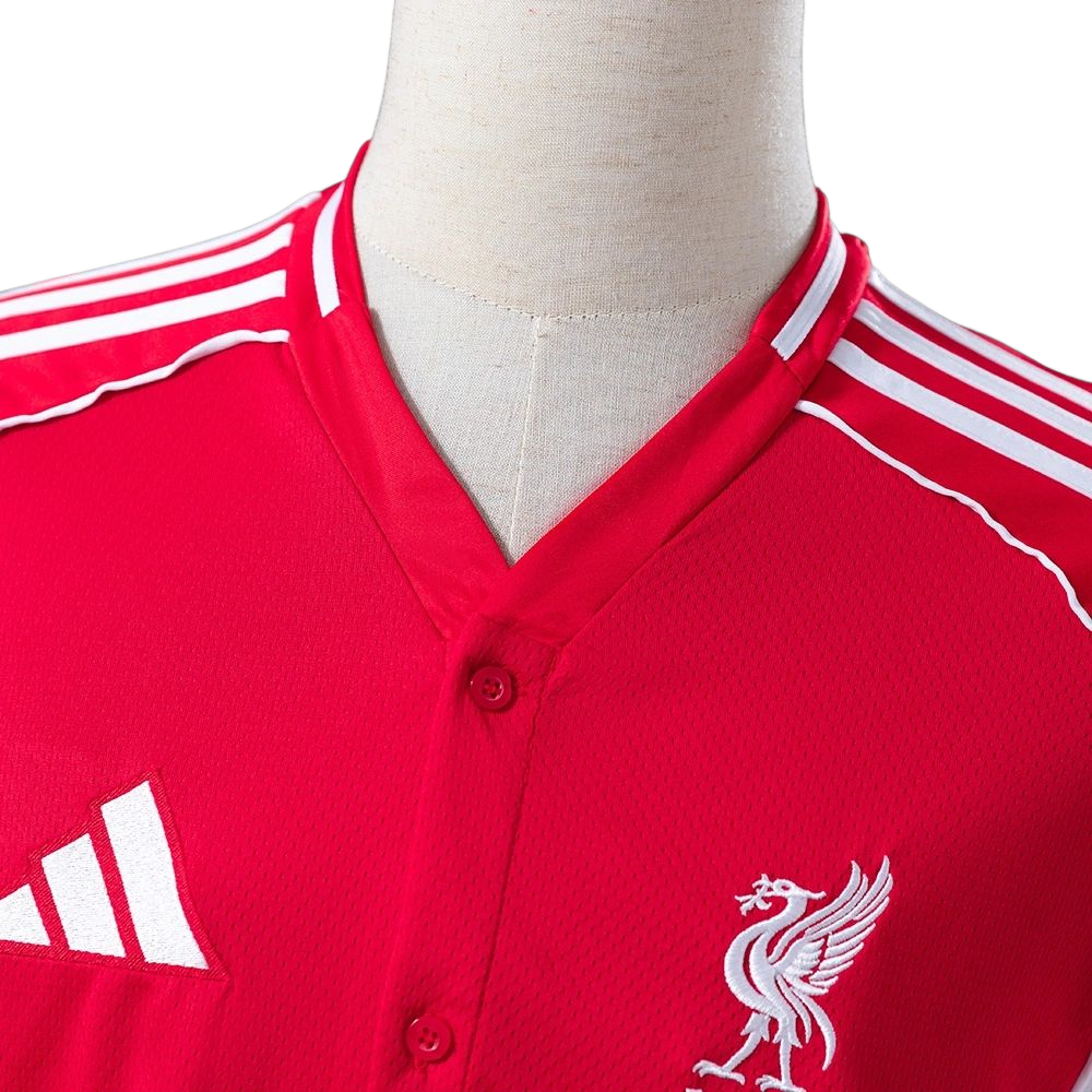2025/26 Liverpool US Pack Full-Button Baseball Red jersey Fan version
