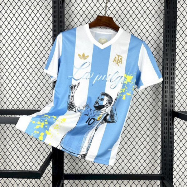 2024/25 Argentina Adidas 50th Anniversary Messi Jersey Fan Version