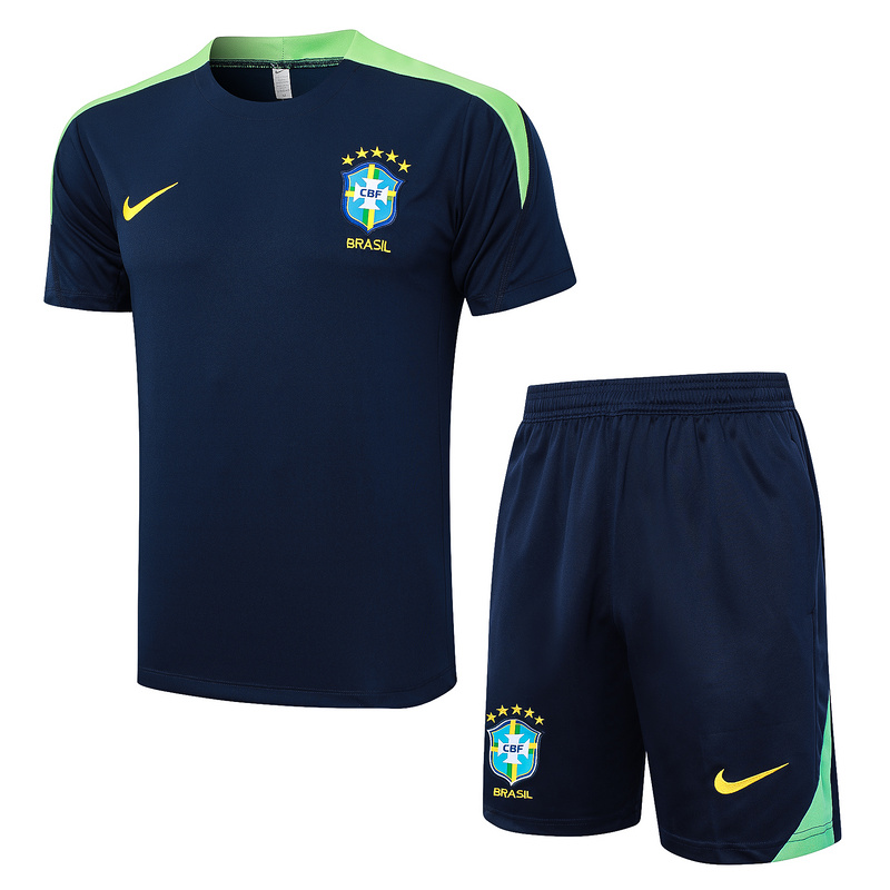 24/25 Brazil Blue Training Set Shirt and Shorts