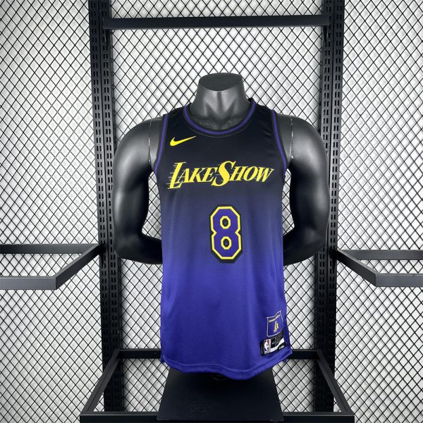 NBA Los Angeles Lakers 24/25 City Edition Purple Jersey BRYANT#8 S-XXL