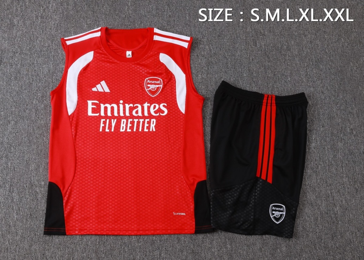 2026 Arsenal Red Training Set Shirt and Shorts