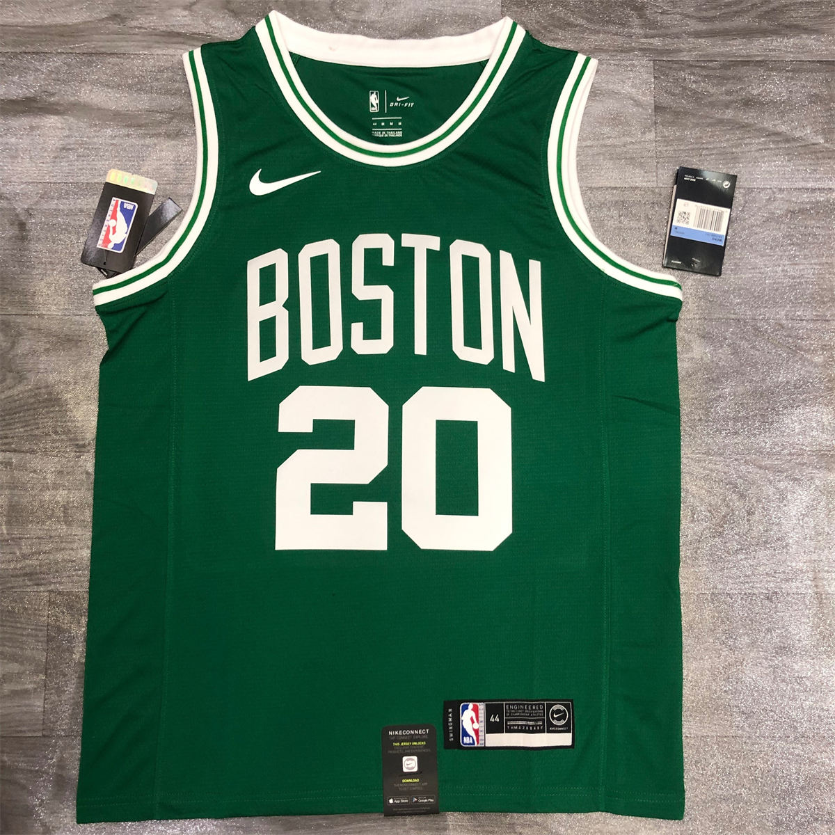 NBA Boston Celtics round neck Retro Green Jersey Allen#20 S-XXL