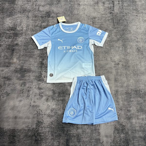 2026/27 Manchester City Home jersey Kid Kits Size 16-28