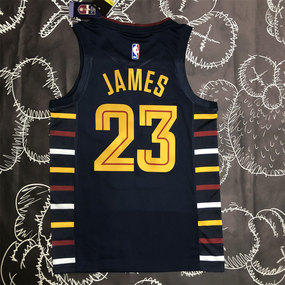 NBA Cleverland Cavaliers V-Neck Black jersey JAMES#23 S-XXL