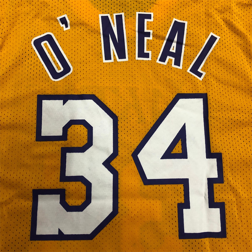 NBA Los Angeles Lakers Mitchellness Jersey Golden O'NEAL#34 S-XXL