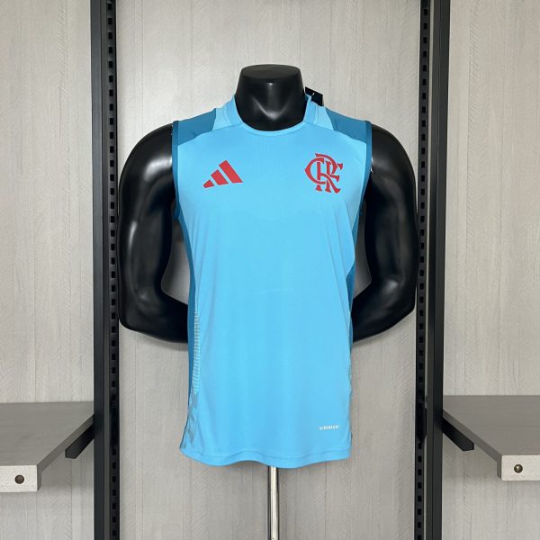 2025/26 Flamengo Training Wear Light Blue Vest Jersey Fan Version