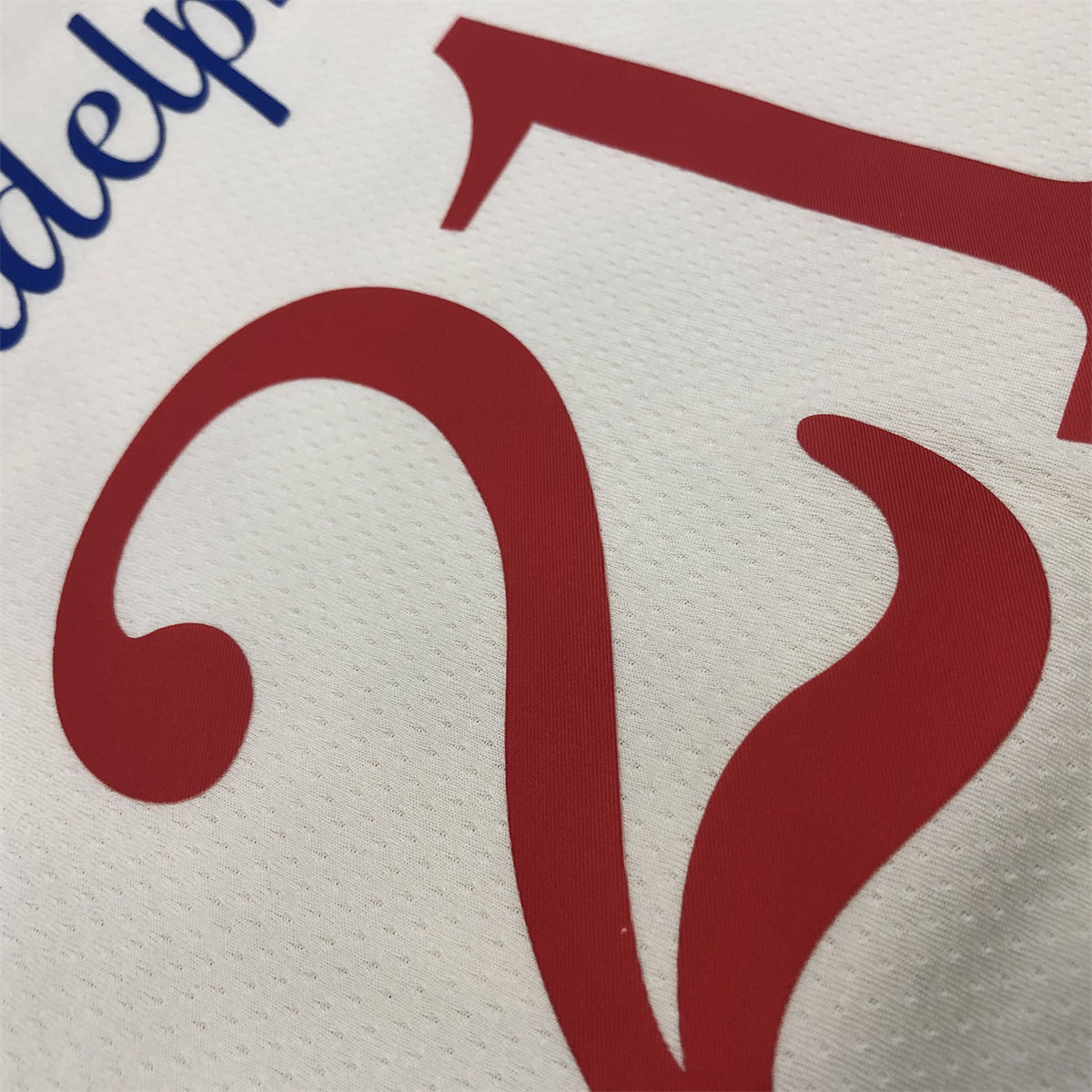 NBA Philadelphia 76ers Round neck White Jersey EMBIID#21 S-XXL