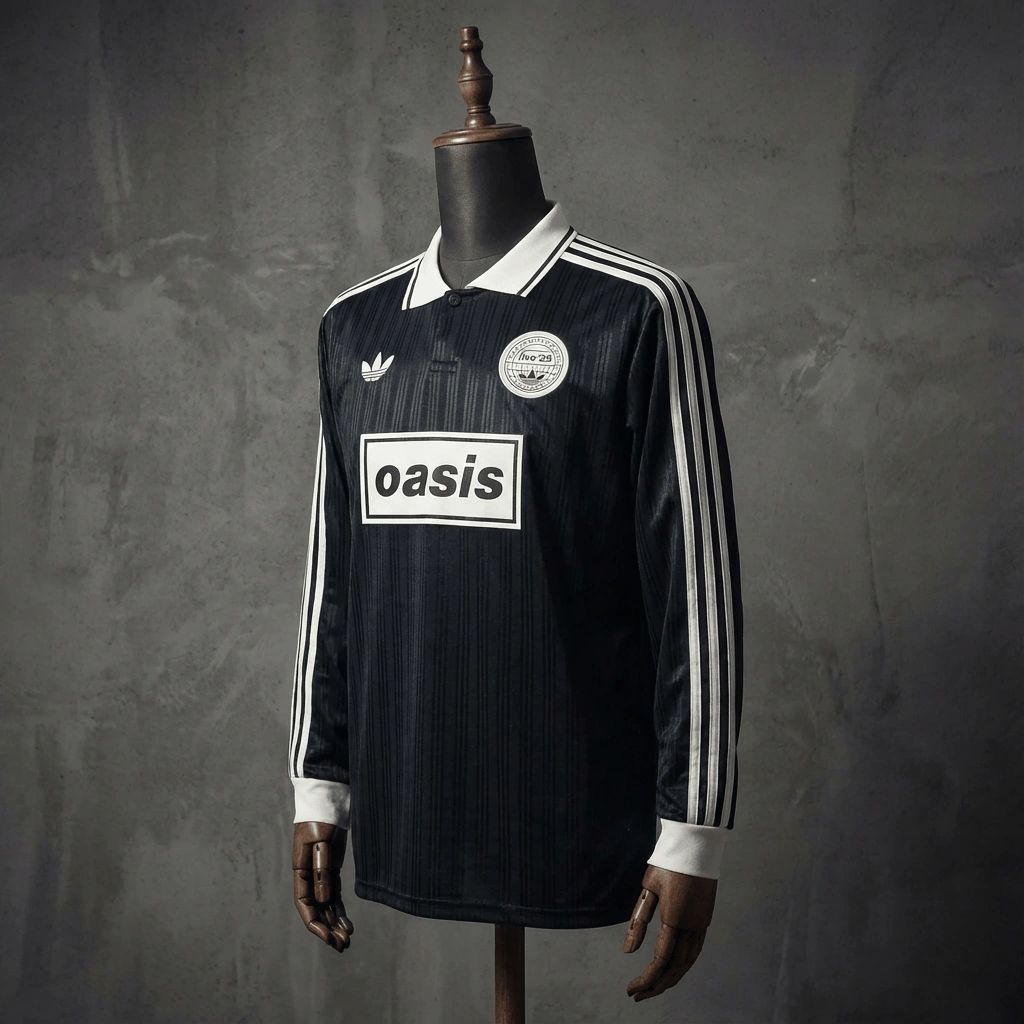 2026 Oasis Black Jersey Long Sleeve Fan version