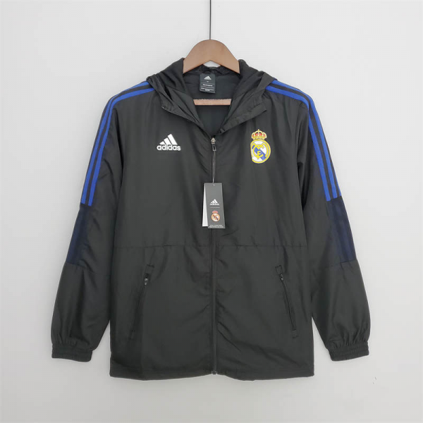 2022 Real Madrid Windbreaker Black jersey Sport Unifom jersey Sport Unifom