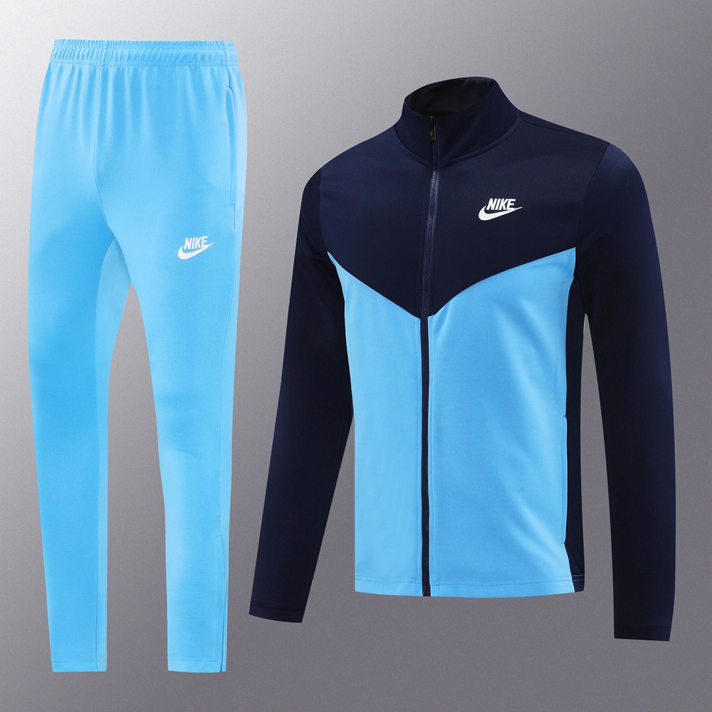 2024 Nike Sky Blue Jacket Training Suit Set Football Team Shirt Sports Fashion