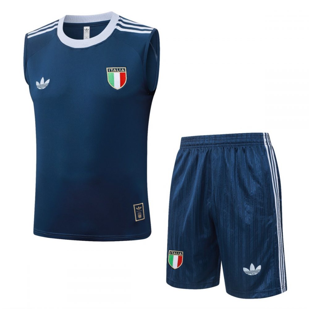 2026 Italy Dark blue Training Set Shirt and Shorts