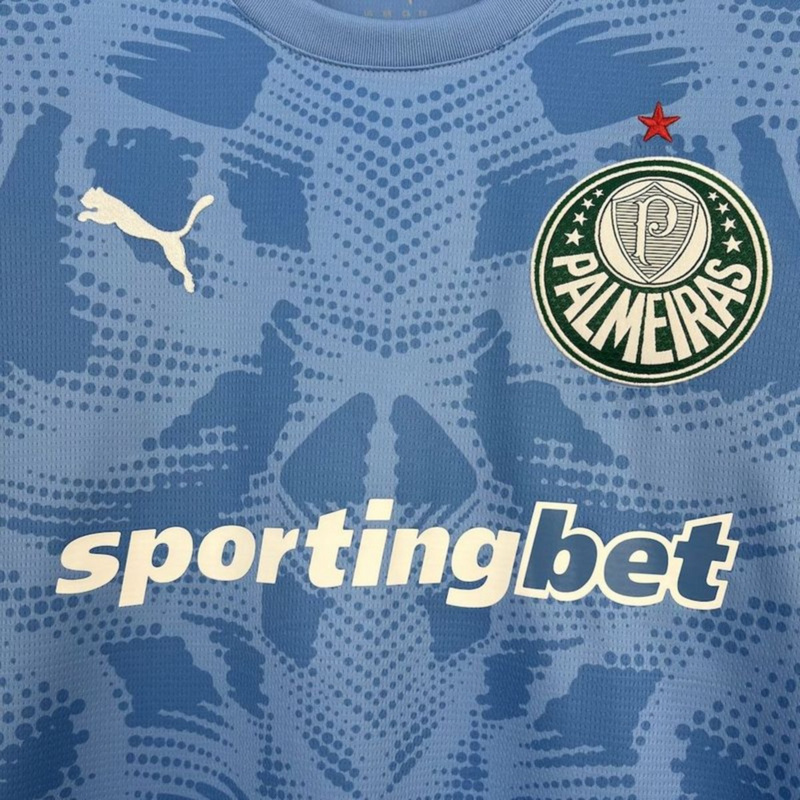 2025/26 Palmeiras Goalkeeper Blue jersey Fan Version