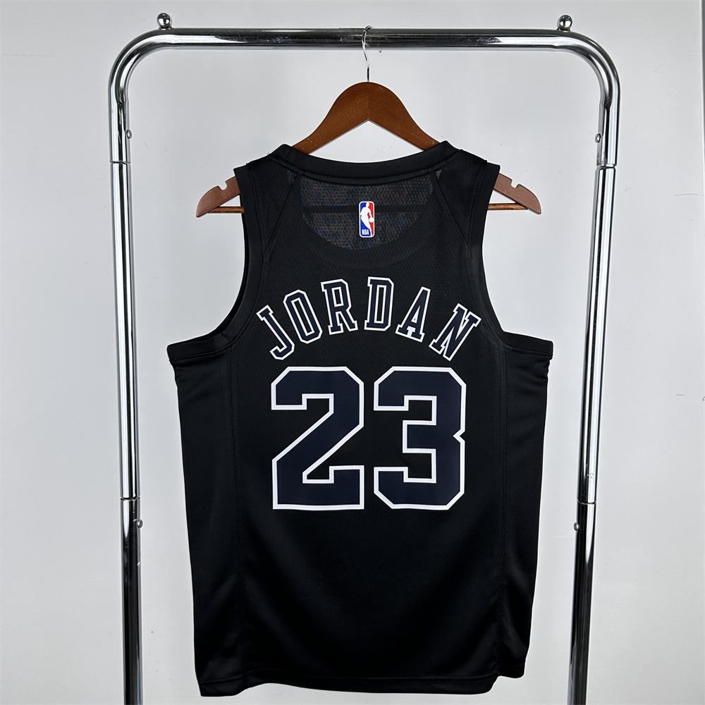 NBA Chicago Bulls Michael JORDAN#23 Honor Edition Black Jersey S-XXL