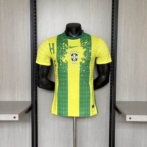 2026 Brazil Special Edition Yellow  & Green Jersey Player Version