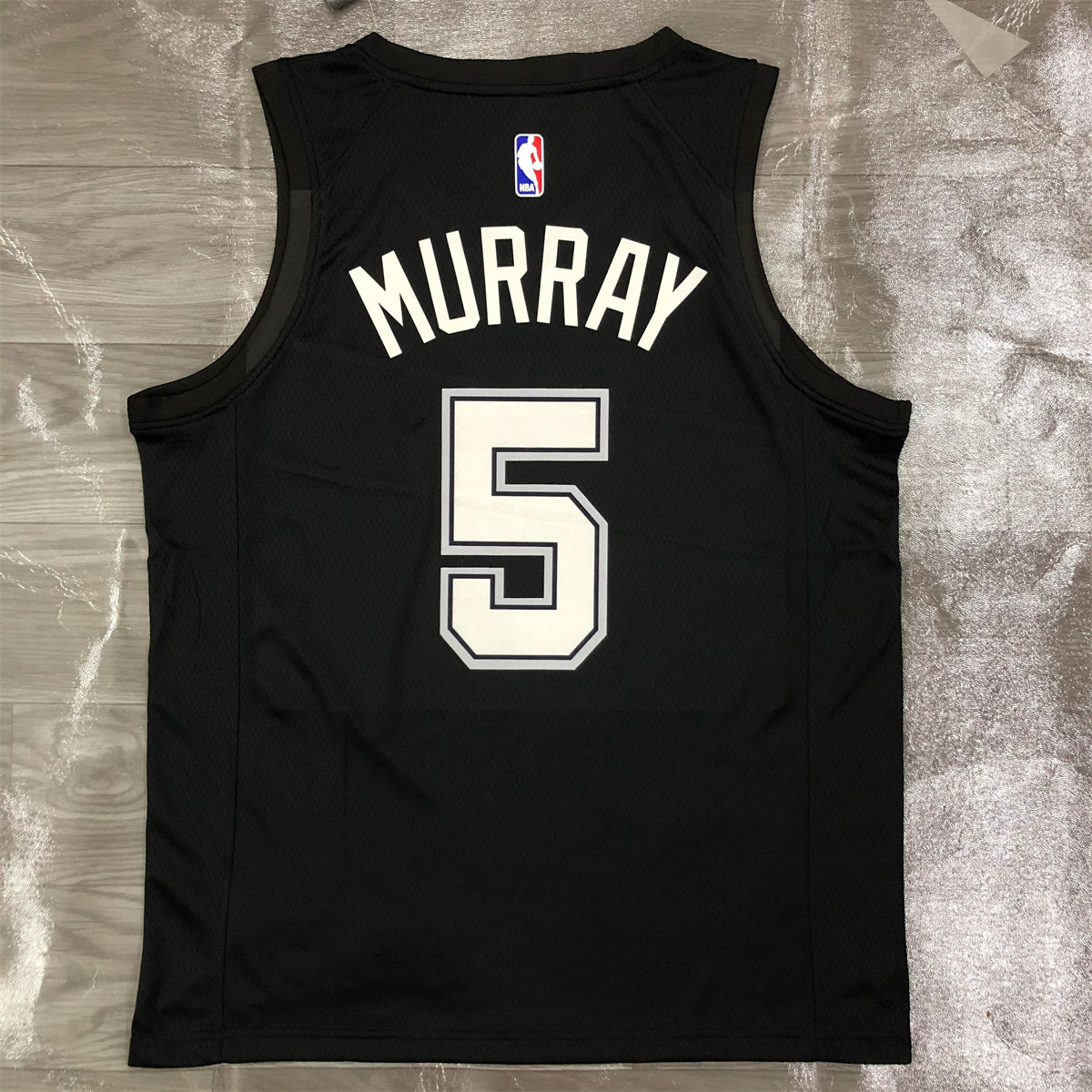 NBA San Antonio Spurs V-Neck Black jersey MURRAY#5 S-XXL