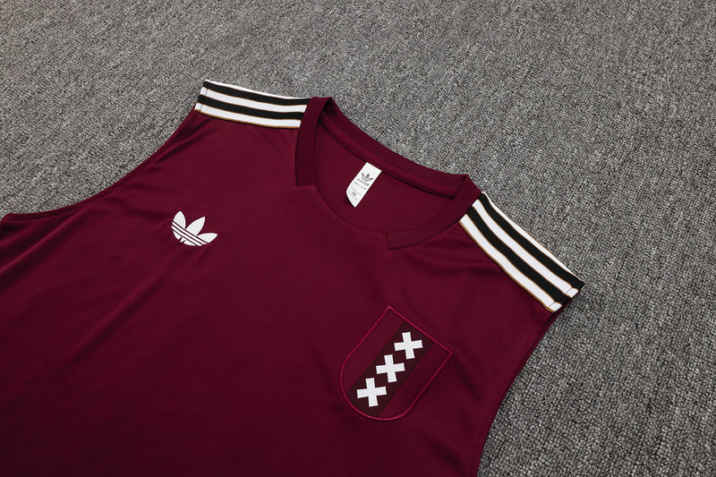 2025/26 Ajax maroon Training Set Shirt and Shorts
