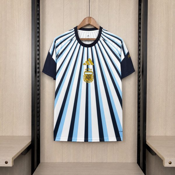 2026 Argentina Radial Stripe Jersey Fan Version