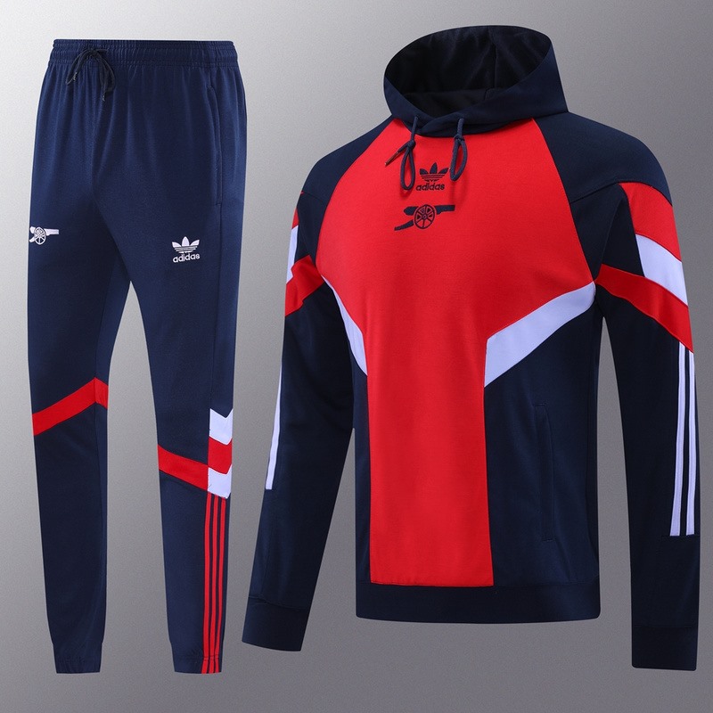 2024 Arsenal Red Hoodie Jacket Kit Set Football Team Shirt Sports Fashion