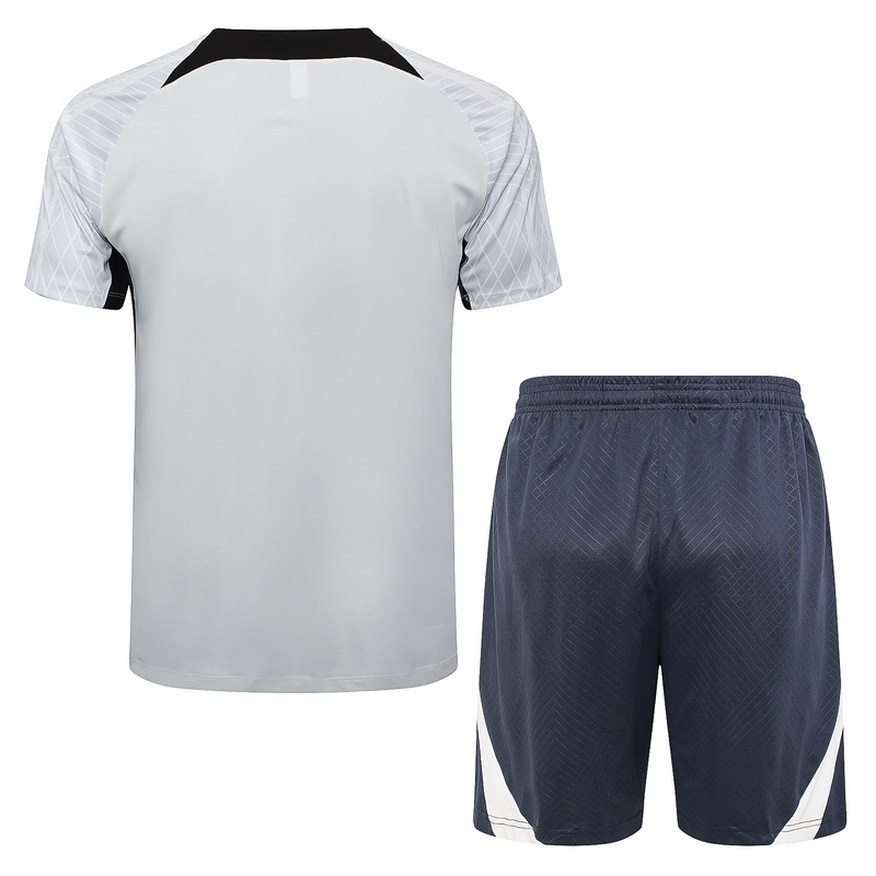 24/25 Corinthians light gray raining Set Shirt and Shorts