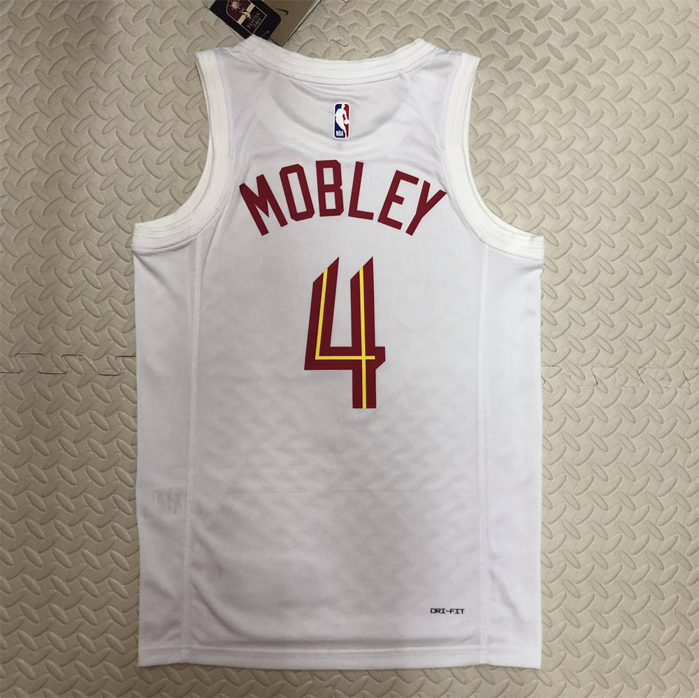 NBA Cleverland Cavaliers Round Neck White jersey MOBLEY#4 S-XXL