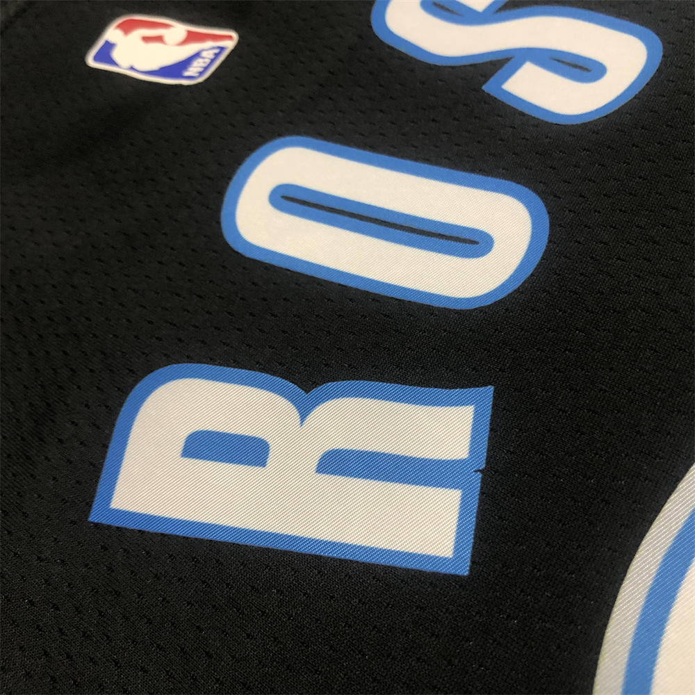 NBA Minnesota Timberwolves Round Neck Black Jersey ROSE#25 S-XXL