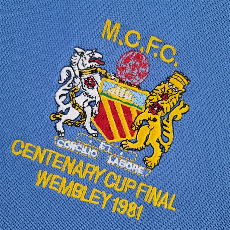Retro Manchester City  81/82 home jersey Fan Version