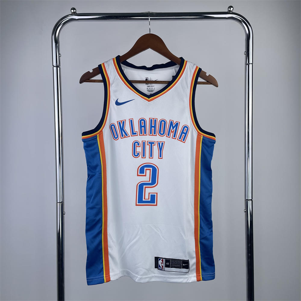 NBA Oklahoma City Thunder Jersey GILGEOUS-ALEXANDER#2 S-XXL