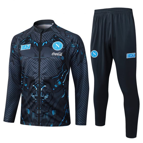 2025/26 Naples dark gray Jacket Training Suit Set Football Team Shirt Sports Fashion
