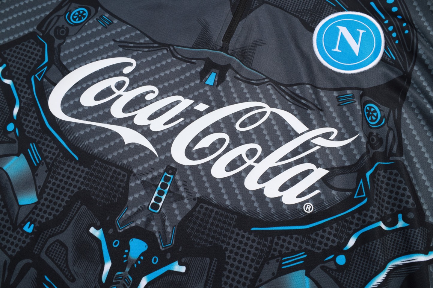 2025/26 Naples dark gray Long-sleeved half-pull training kit Football team kit