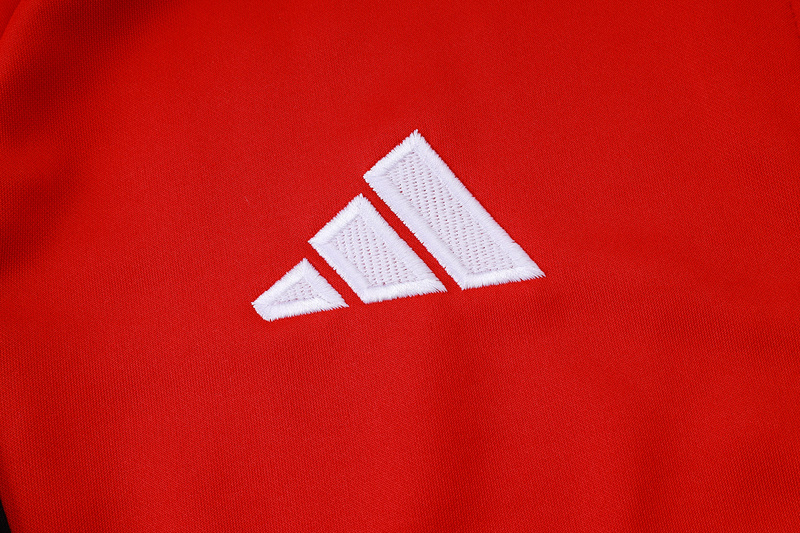 2025/26 Arsenal Red Jacket Training Suit Set Football Team Shirt Sports Fashion