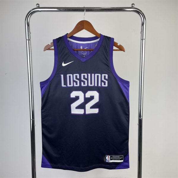 NBA Phoenix Suns AYTON#22 Blue Swingman Jersey S-XXL