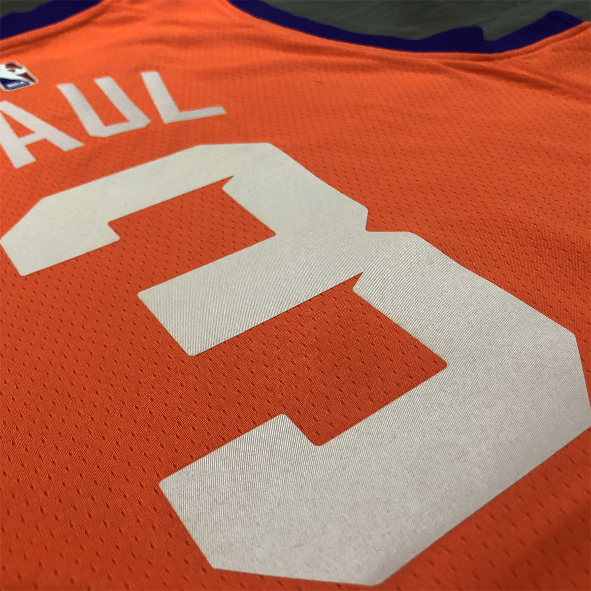 NBA Phoenix Suns V-Neck Orange jersey PUAL#3 S-XXL