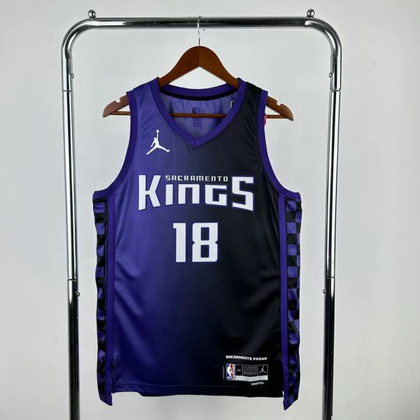 NBA Scaramento Kings 2024 V-Neck JORDAN Edition Purple jersey WESTBROOK#18 S-XXL