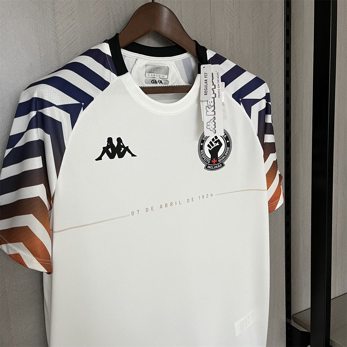 2024/25 Vasco Da Gama Kappa Warm-up White jersey Fan Version