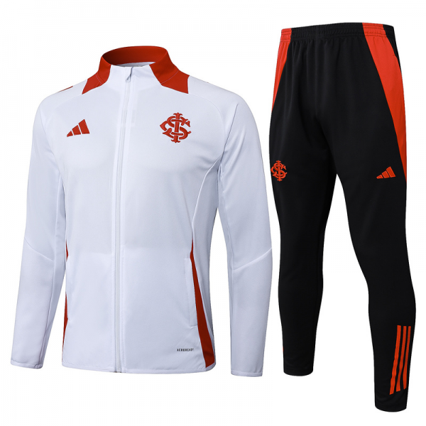 2024/25 Internacional White Jacket Training Suit Set Football Team Shirt Sports Fashion
