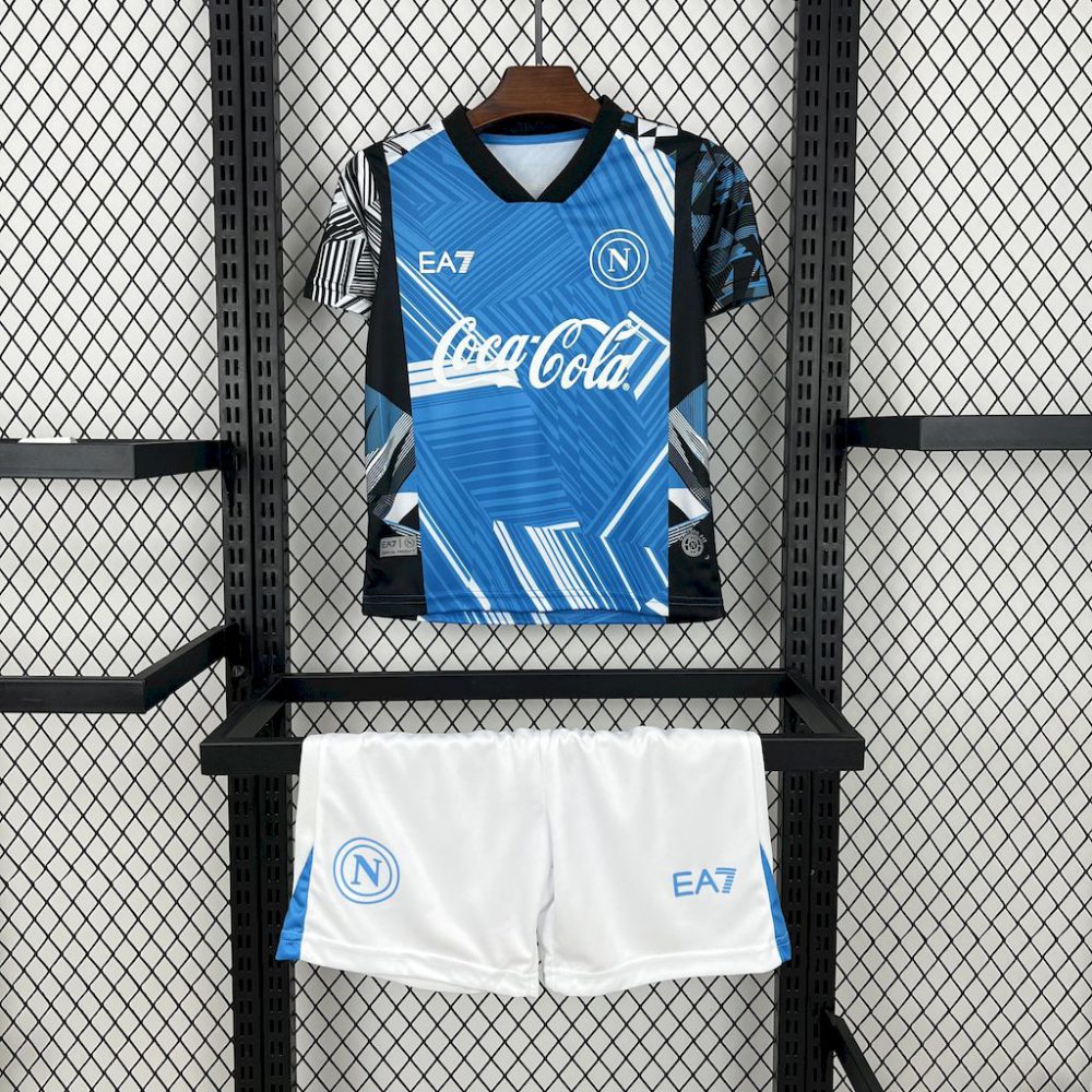 2024/25 Napoli Coca-Cola Joint edition jersey Kid Kits Size 16-28