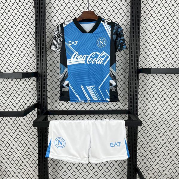 2024/25 Napoli Coca-Cola Joint edition jersey Kid Kits Size 16-28