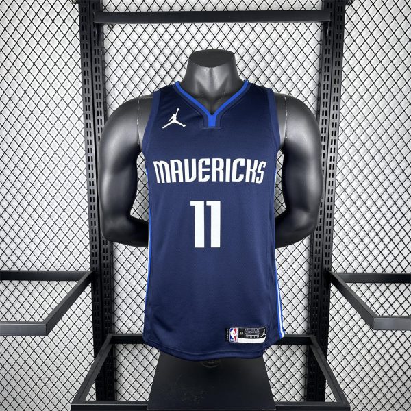 NBA Dallas Mavericks V-Neck Royal Blue Jersey IRVING#11 S-XXL