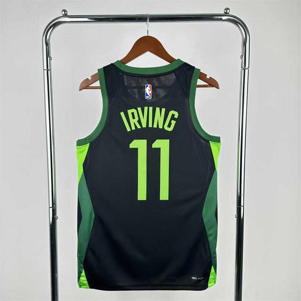 NBA Boston Celtics 24/25 City Edition Round Neck Black Jersey IRVING#11 S-XXL