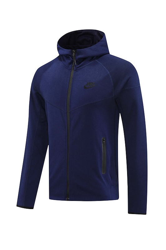 2024 Nike Royal Blue Hoodie Jacket Kit Set Football Team Shirt Sports Fashion